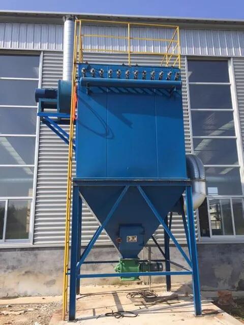 石料鑄造廠單機(jī)袋式除塵器